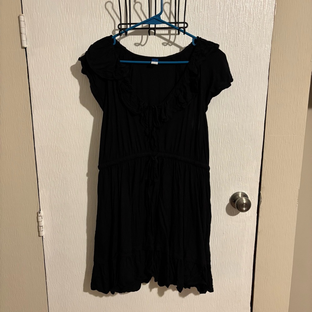 Black mini dress